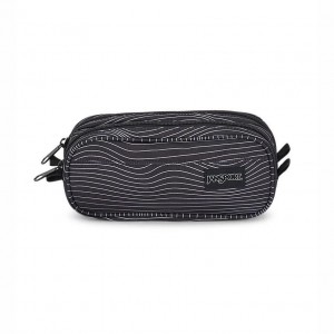 Piórniki JanSport Large Accessory Pouch Torby Czarne | PLXBR34283