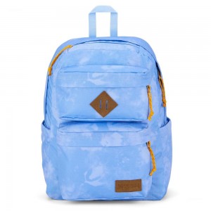 Plecak Na Laptopa JanSport Double Break Plecaki Niebieskie | DPLKV77088