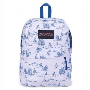 Plecak Na Laptopa JanSport SuperBreak® Plus Plecaki Białe Niebieskie | PLXBR58218