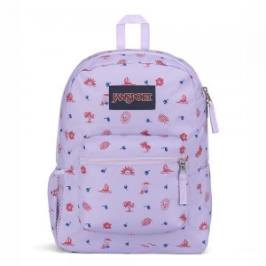 Plecaki szkolne JanSport CROSS TOWN Plecaki Głęboka Fioletowe | PLICD96031