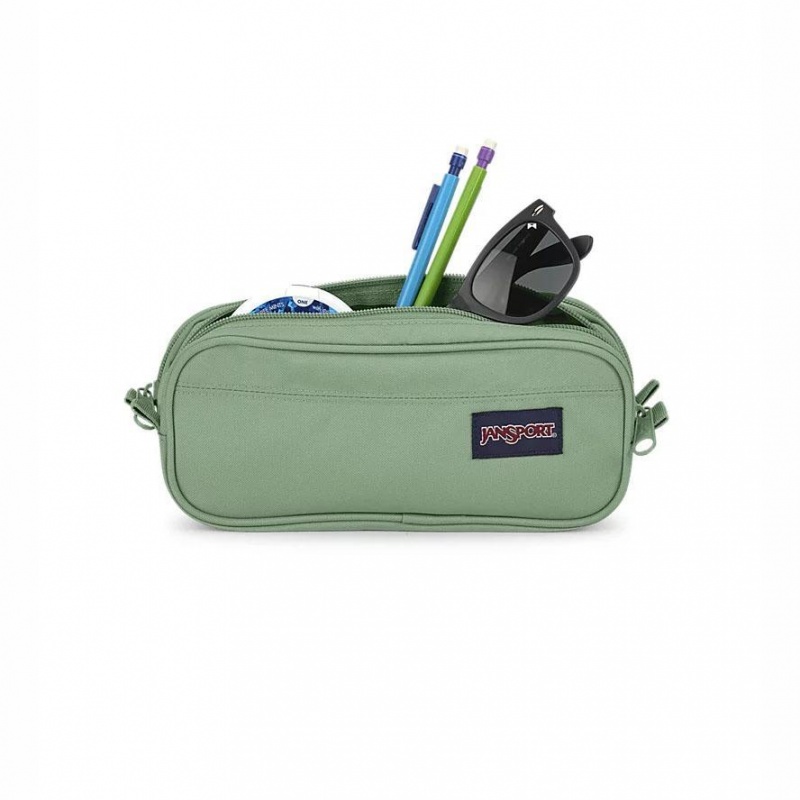 Piórniki JanSport Large Accessory Pouch Torby Zielone | QPLWA86012