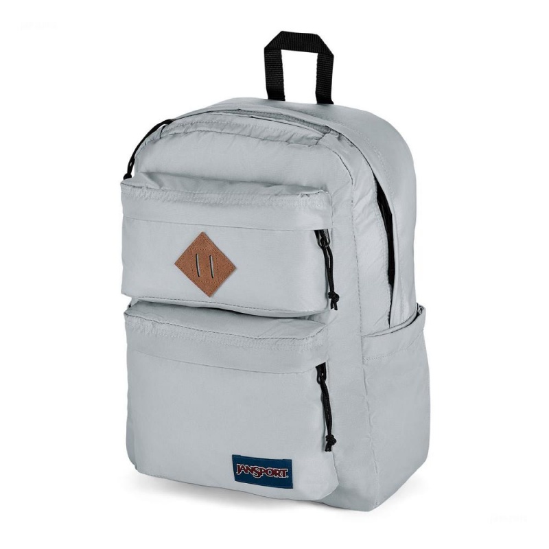 Plecak Na Laptopa JanSport Double Break Plecaki Szare | ZPLMJ85233