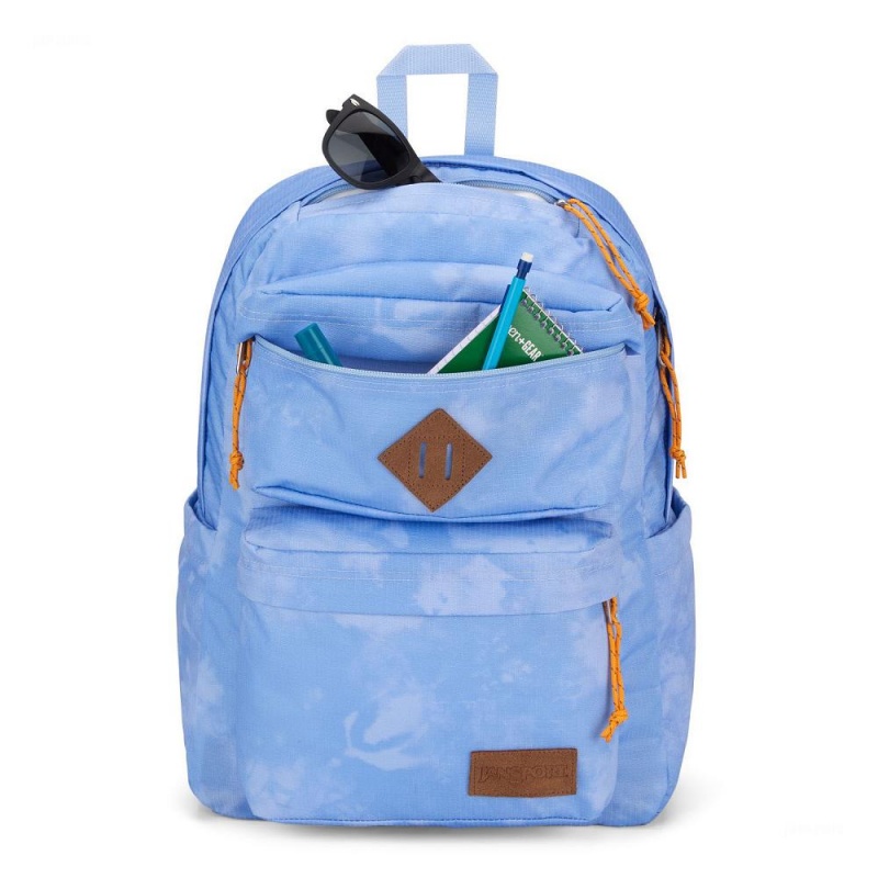 Plecak Na Laptopa JanSport Double Break Plecaki Niebieskie | DPLKV77088