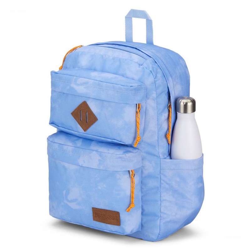 Plecak Na Laptopa JanSport Double Break Plecaki Niebieskie | DPLKV77088