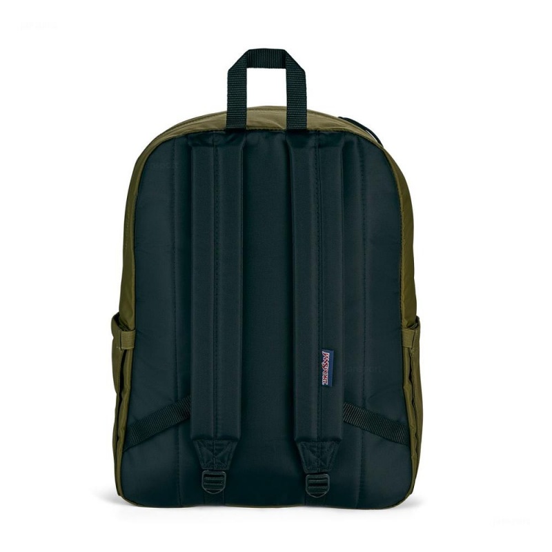 Plecak Na Laptopa JanSport Double Break Plecaki Oliwkowe | BPLSD58064