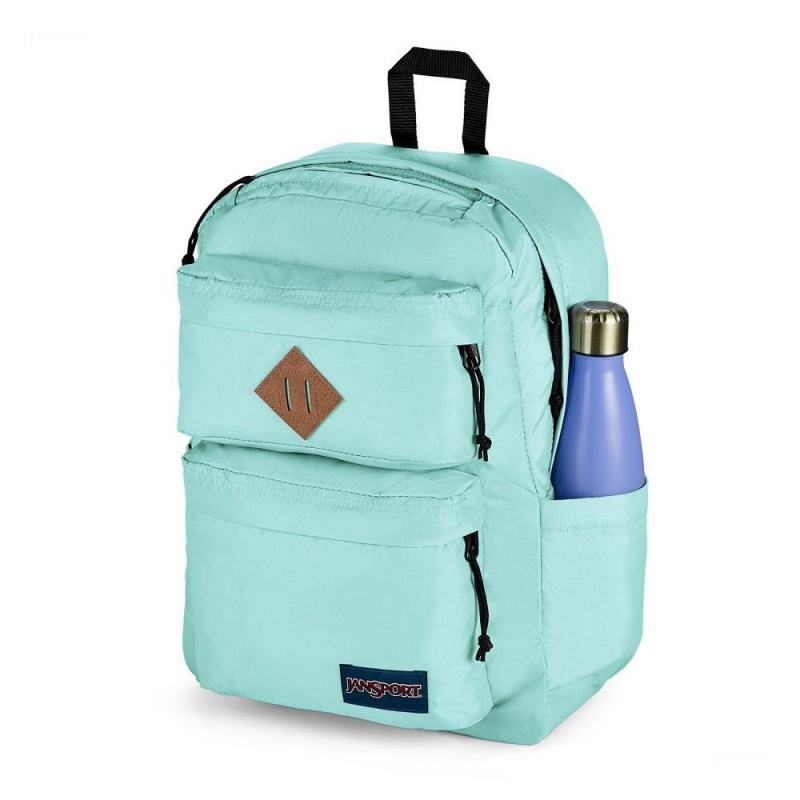 Plecak Na Laptopa JanSport Double Break Plecaki Turkusowe | SPLNY35551