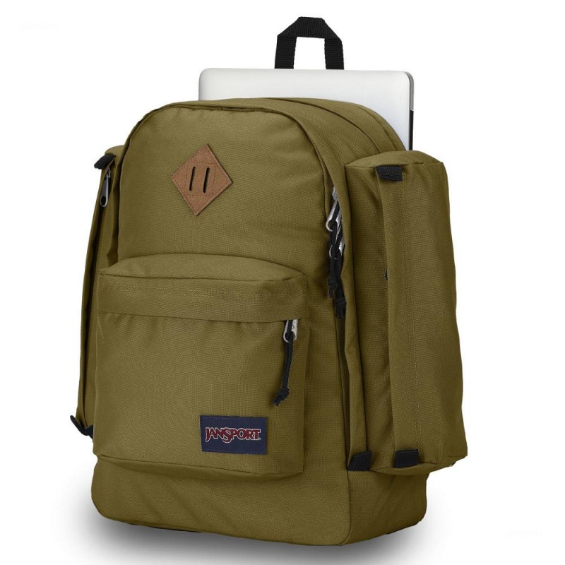 Plecak Na Laptopa JanSport Field Pack Plecaki Oliwkowe | PLDFL21687