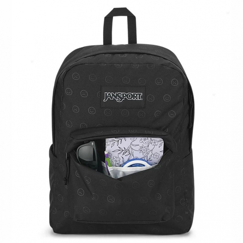 Plecak Na Laptopa JanSport HAPPY AND SAD BUNDLE Plecaki Czarne | ZPLNQ21338