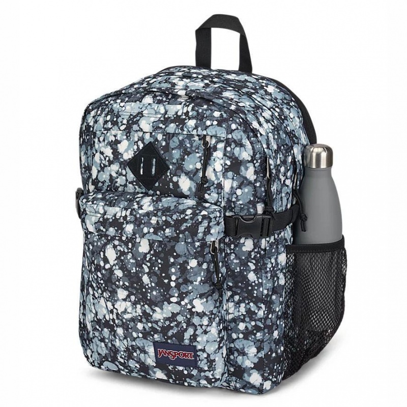 Plecak Na Laptopa JanSport Main Campus Plecaki Niebieskie Czarne | TPLWZ54269