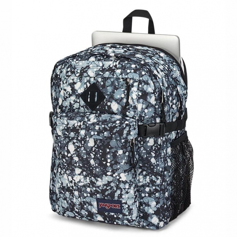 Plecak Na Laptopa JanSport Main Campus Plecaki Niebieskie Czarne | TPLWZ54269