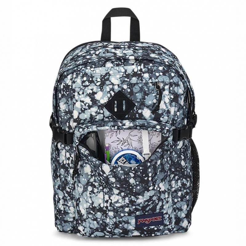 Plecak Na Laptopa JanSport Main Campus Plecaki Niebieskie Czarne | TPLWZ54269