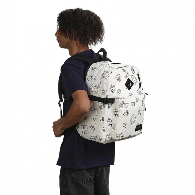 Plecak Na Laptopa JanSport Main Campus Plecaki Białe | TPLPQ13972