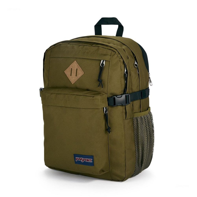 Plecak Na Laptopa JanSport Main Campus Plecaki Oliwkowe | TPLPQ84971