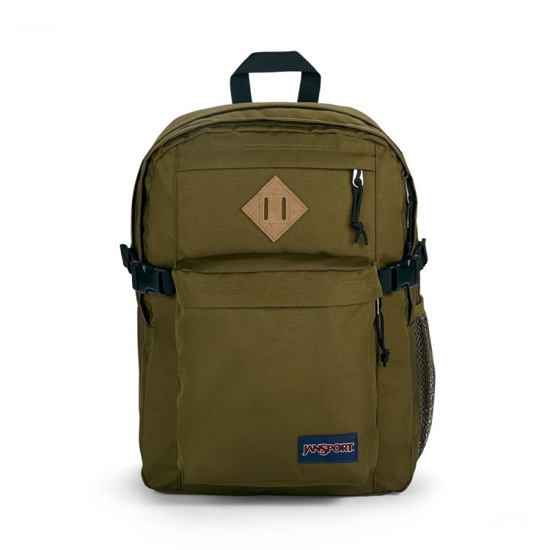 Plecak Na Laptopa JanSport Main Campus Plecaki Oliwkowe | TPLPQ84971