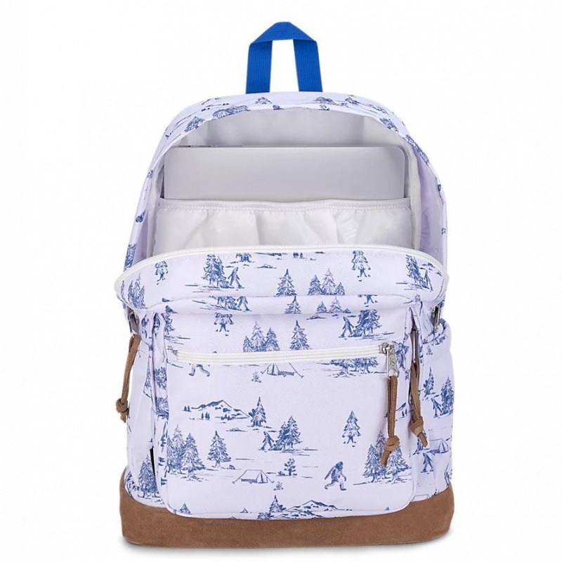 Plecak Na Laptopa JanSport Right Pack Plecaki Białe Niebieskie | FPLUI25879