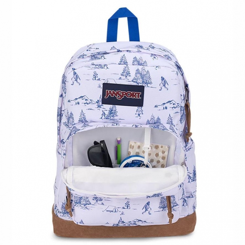 Plecak Na Laptopa JanSport Right Pack Plecaki Białe Niebieskie | FPLUI25879