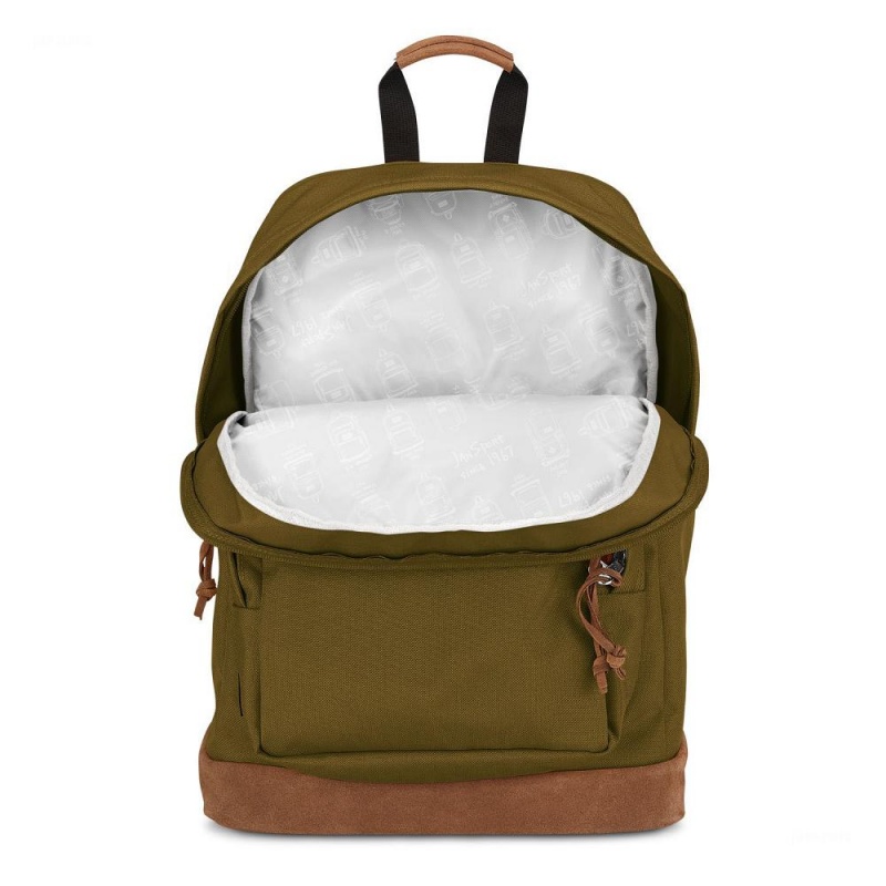 Plecak Na Laptopa JanSport Right Pack Premium Plecaki Oliwkowe | PLZDE41533