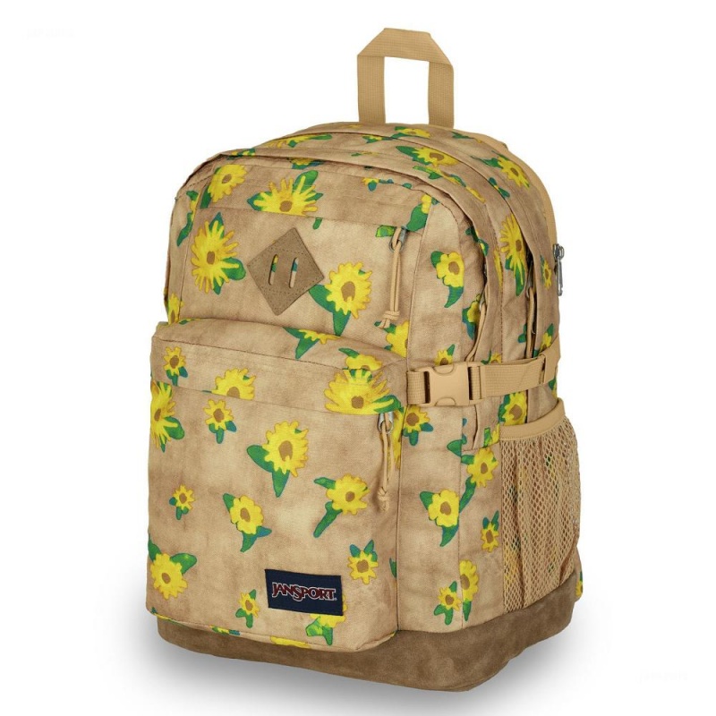 Plecak Na Laptopa JanSport SUEDE CAMPUS Plecaki Khaki | MPLFT66338