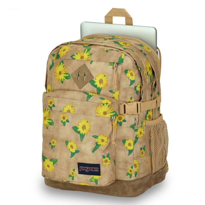 Plecak Na Laptopa JanSport SUEDE CAMPUS Plecaki Khaki | MPLFT66338