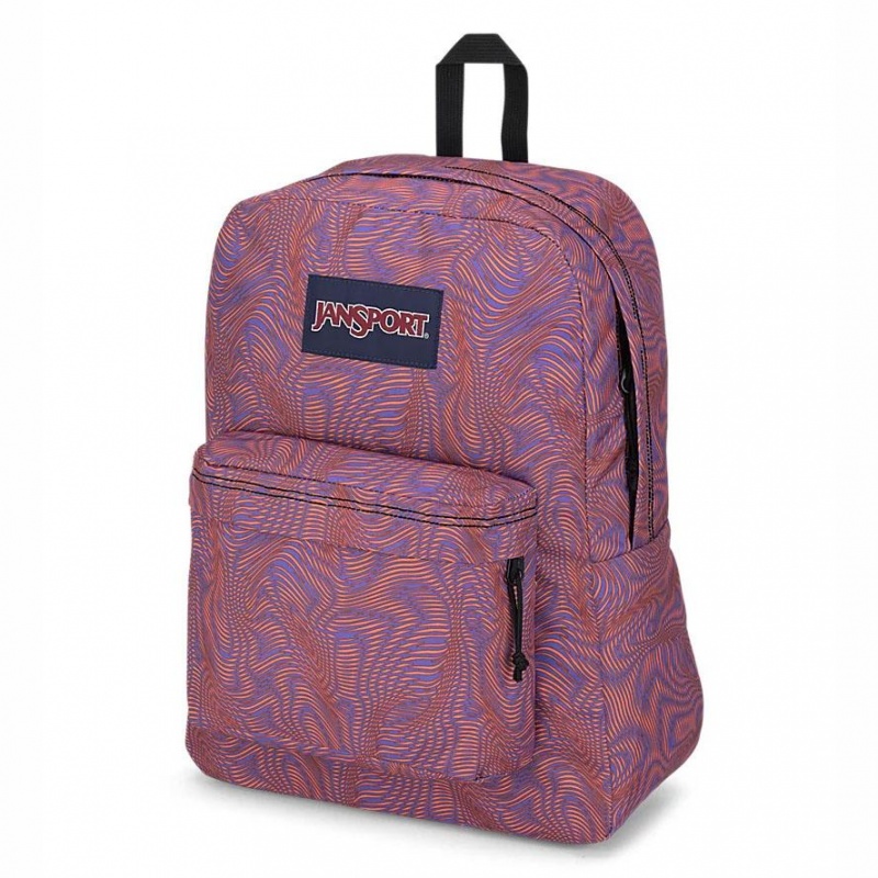 Plecak Na Laptopa JanSport SuperBreak® Plus Plecaki Fioletowe Pomarańczowe | PLJZR37976