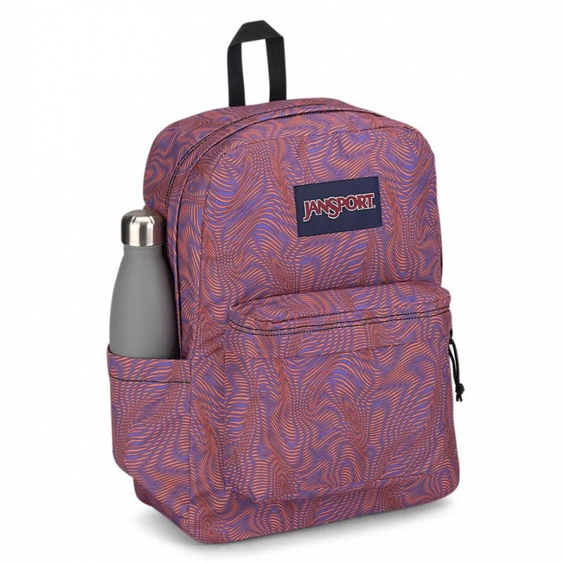 Plecak Na Laptopa JanSport SuperBreak® Plus Plecaki Fioletowe Pomarańczowe | PLJZR37976