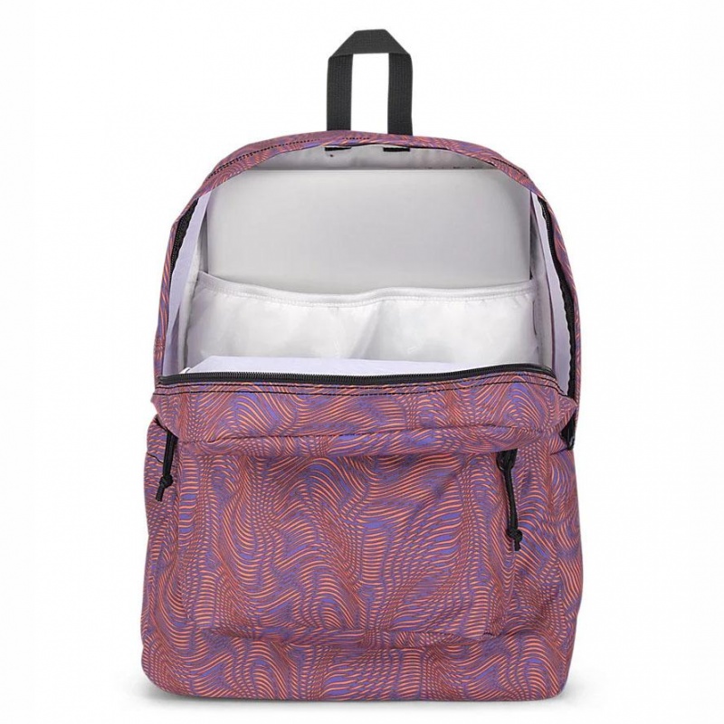 Plecak Na Laptopa JanSport SuperBreak® Plus Plecaki Fioletowe Pomarańczowe | PLJZR37976