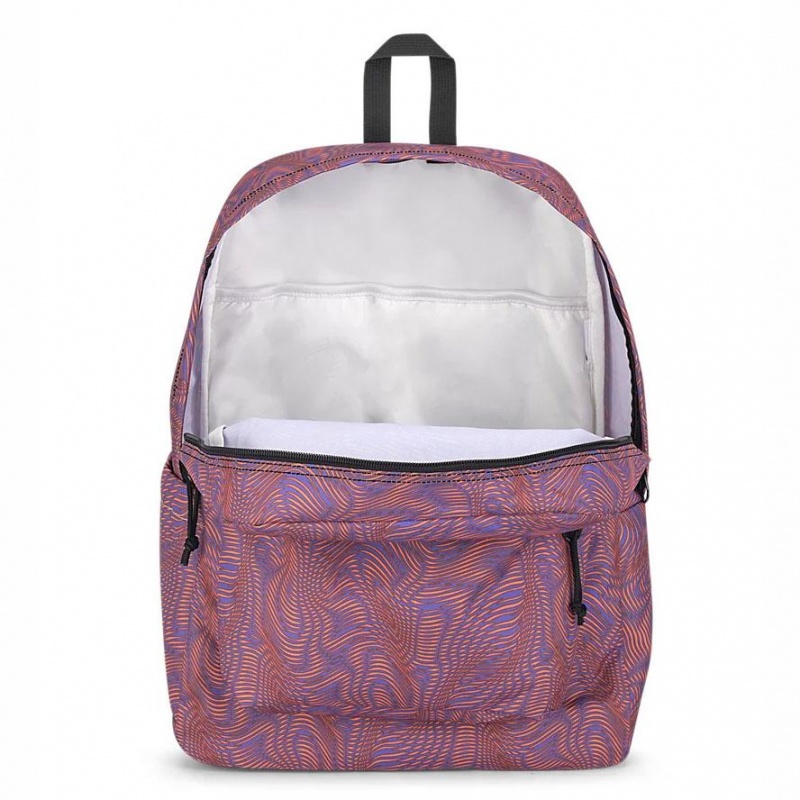 Plecak Na Laptopa JanSport SuperBreak® Plus Plecaki Fioletowe Pomarańczowe | PLJZR37976