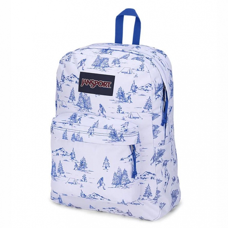 Plecak Na Laptopa JanSport SuperBreak® Plus Plecaki Białe Niebieskie | PLXBR58218