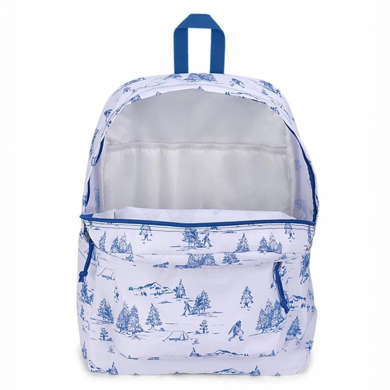 Plecak Na Laptopa JanSport SuperBreak® Plus Plecaki Białe Niebieskie | PLXBR58218