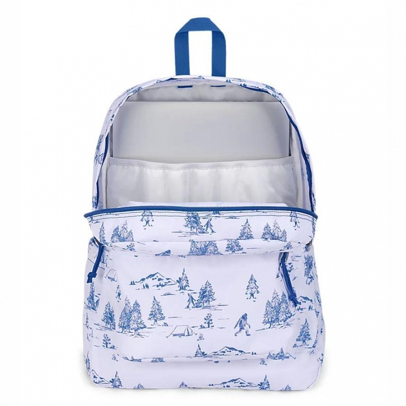 Plecak Na Laptopa JanSport SuperBreak® Plus Plecaki Białe Niebieskie | PLXBR58218