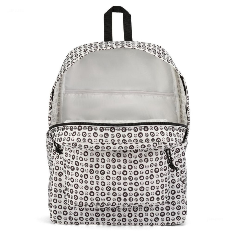 Plecak Na Laptopa JanSport SuperBreak® Plus Plecaki Białe Czarne | DPLKV50403