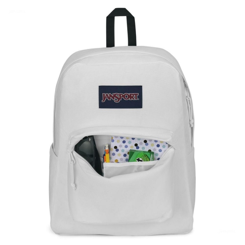 Plecak Na Laptopa JanSport SuperBreak® Plus Plecaki Białe | PLDFL11977