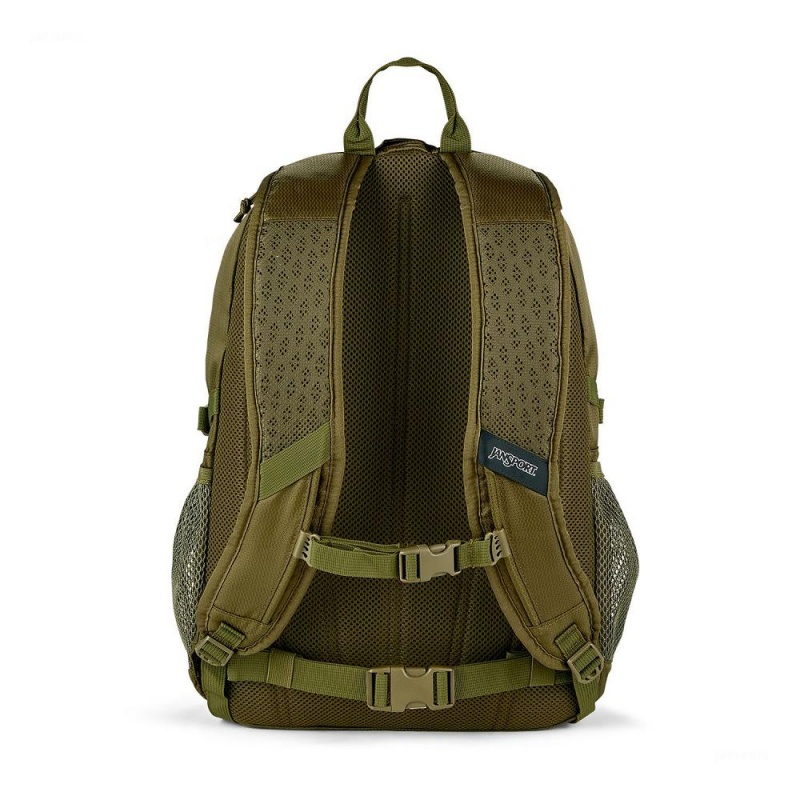 Plecak Turystyczny JanSport Agave Plecaki Oliwkowe | PLXBR12599