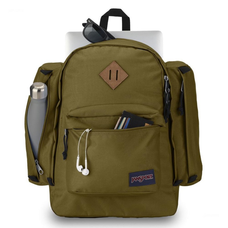 Plecak Turystyczny JanSport Field Pack Plecaki Oliwkowe | PLNZX85391