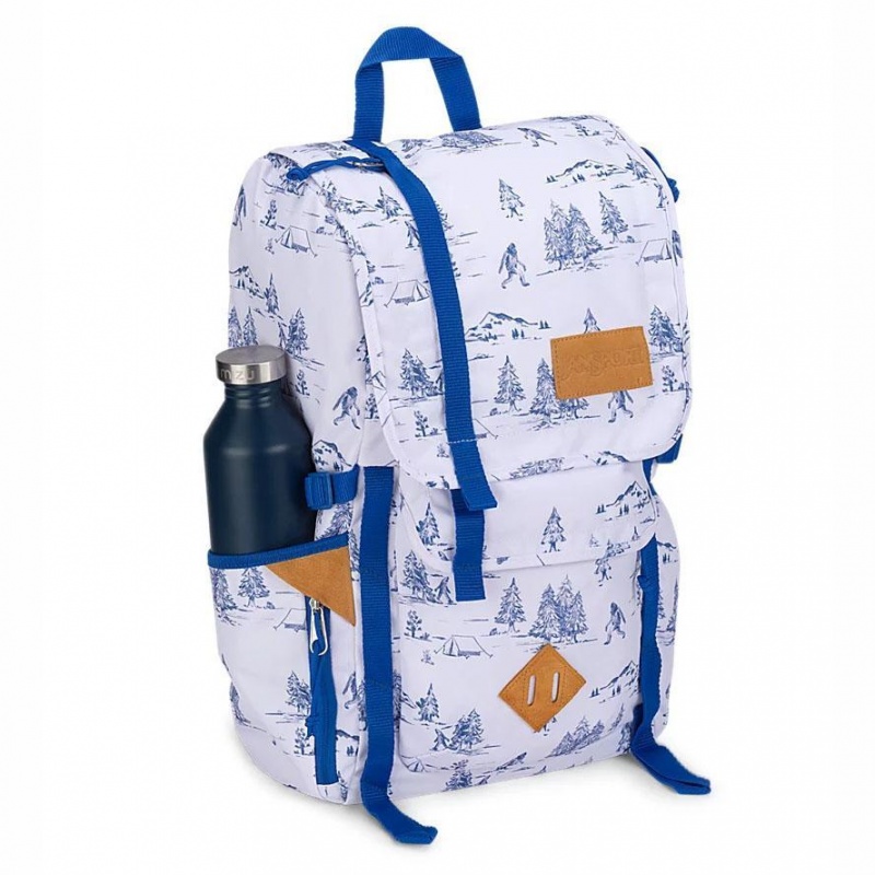 Plecak Turystyczny JanSport Hatchet Plecaki Białe Niebieskie | XPLBH25166