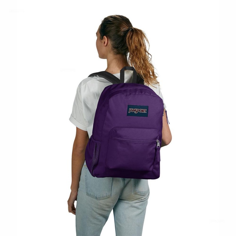 Plecaki szkolne JanSport CROSS TOWN Plecaki Fioletowe | GPLUC30872