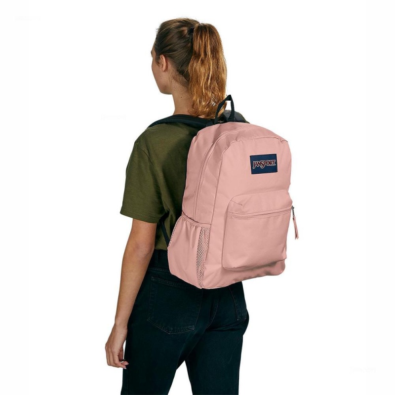 Plecaki szkolne JanSport CROSS TOWN Plecaki Różowe | PLJZR65742