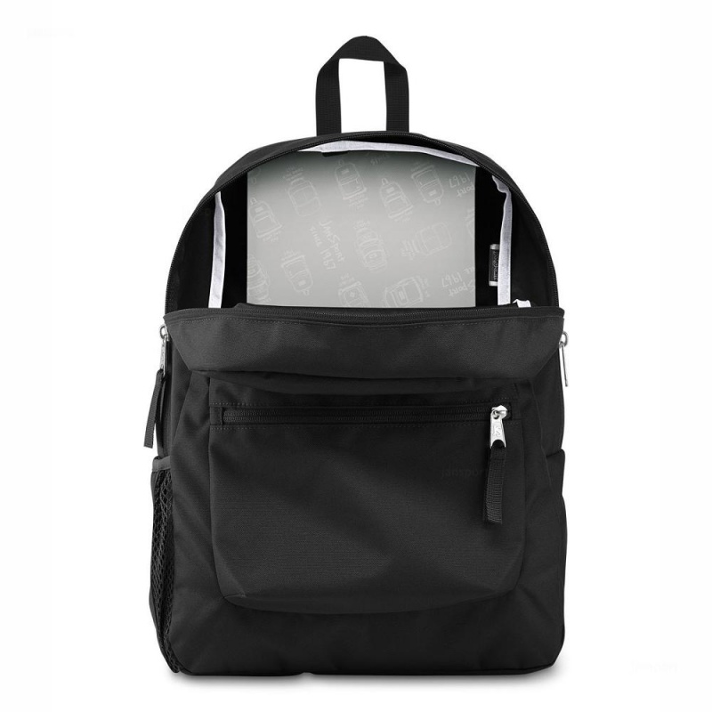 Plecaki szkolne JanSport CROSS TOWN Plecaki Czarne | PLZDE71854