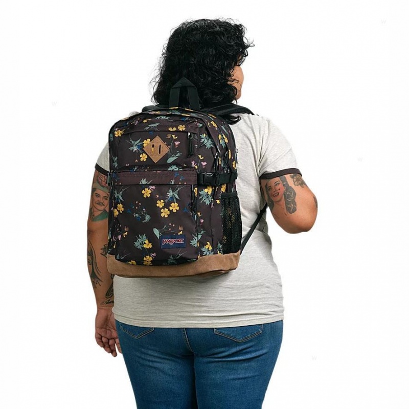 Plecaki szkolne JanSport DARK FLORA BUNDLE Plecaki Brązowe | PLEGJ32908