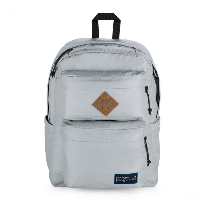 Plecaki szkolne JanSport Double Break Plecaki Szare | ZPLNQ50102