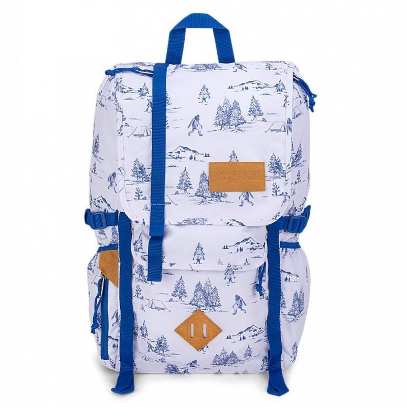 Plecaki szkolne JanSport Hatchet Plecaki Białe Niebieskie | PPLQX95983