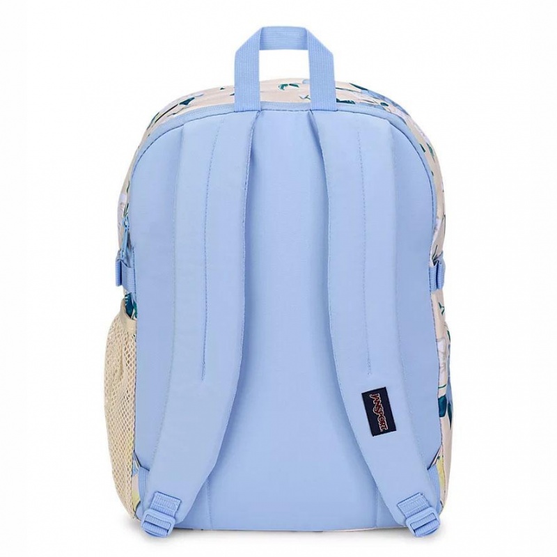 Plecaki szkolne JanSport Main Campus Plecaki Niebieskie Żółte | ZPLMJ62450