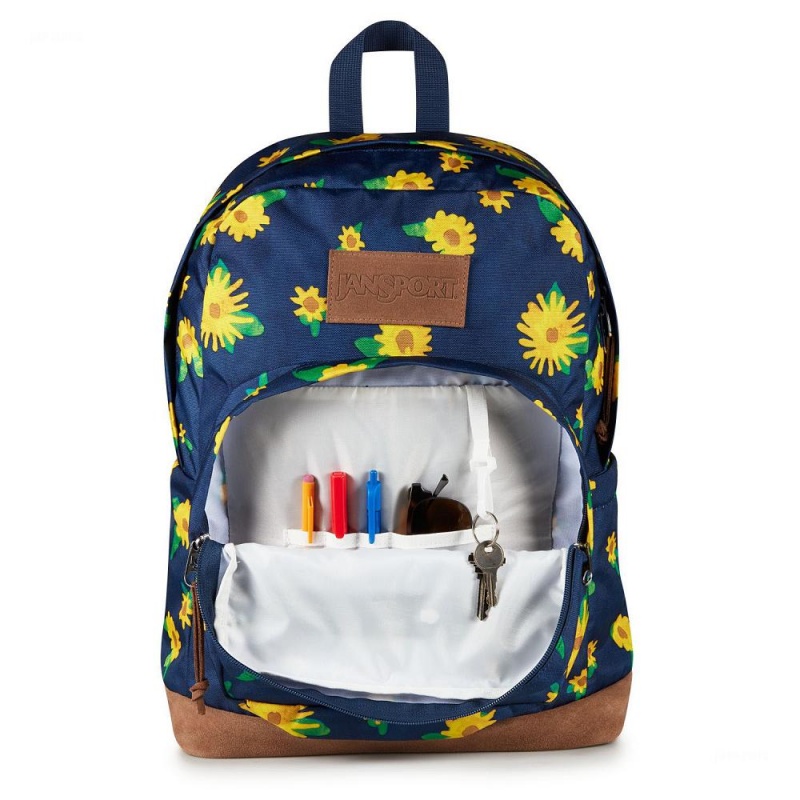 Plecaki szkolne JanSport Right Pack Plecaki Granatowe Żółte | EPLVG57401