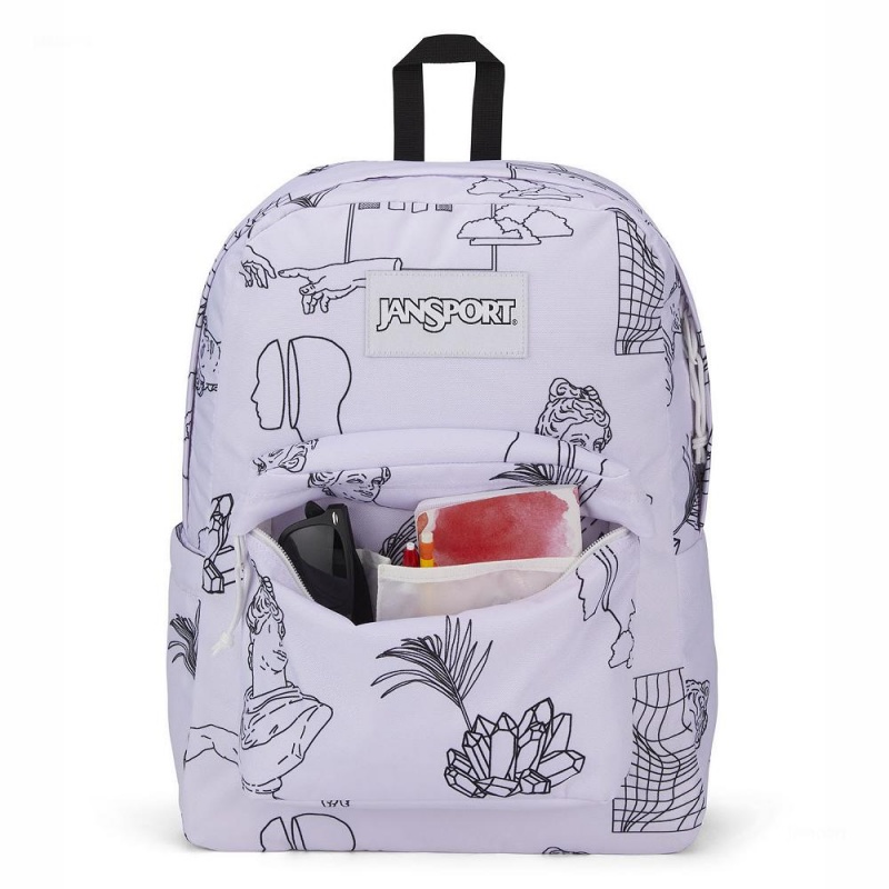 Plecaki szkolne JanSport SuperBreak® Plecaki Białe | PLIIZ16186