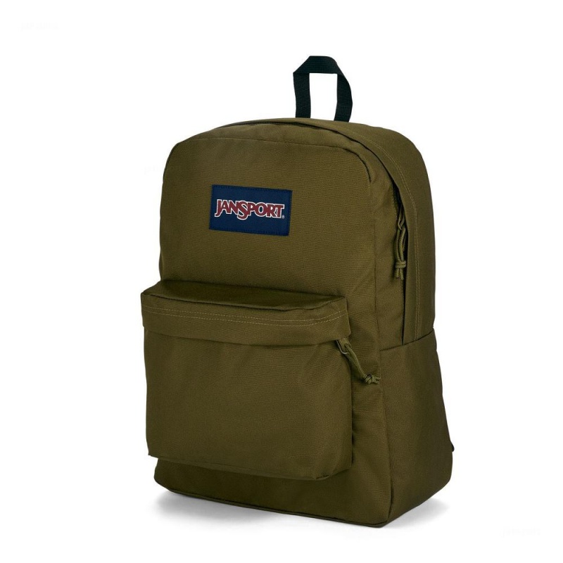 Plecaki szkolne JanSport SuperBreak® Plus Plecaki Oliwkowe | PLDFL10342