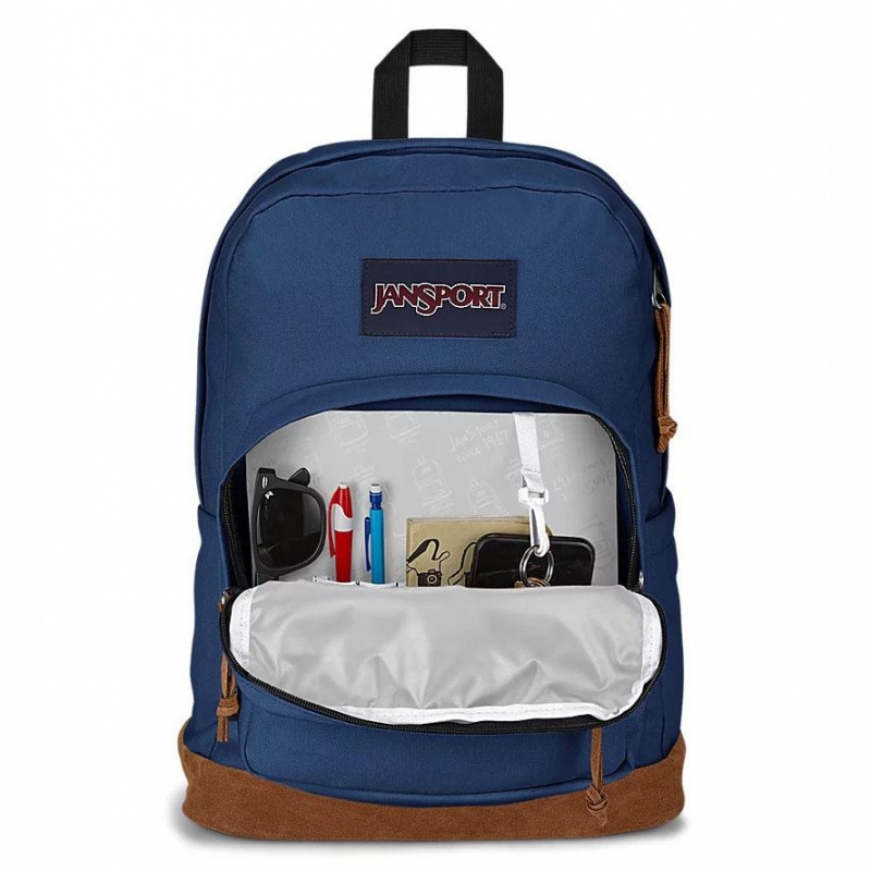 Plecaki szkolne JanSport TIMELESS BLUE NAVY BUNDLE Plecaki Granatowe | XPLBH59298